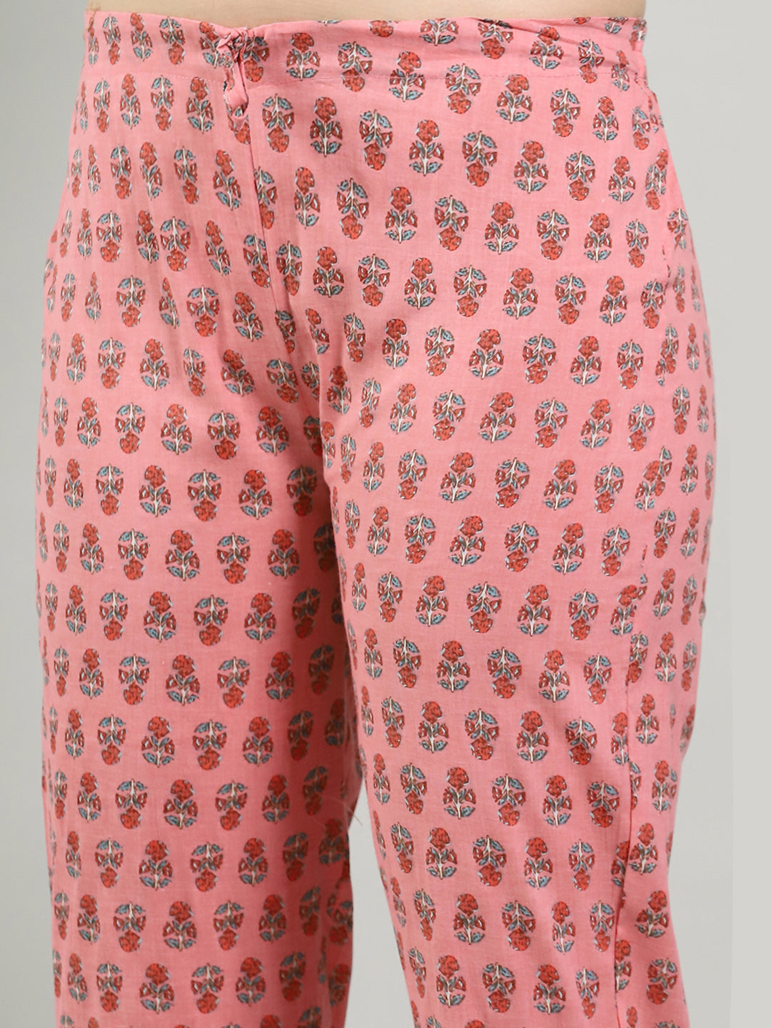 Printed Cotton Blend Kurta &amp; Pants