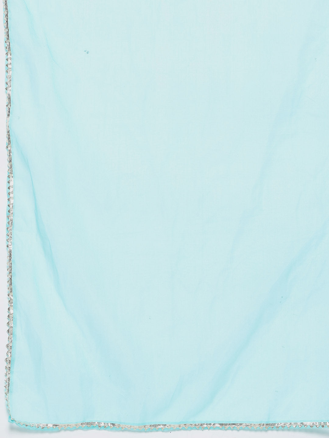 Embroidered Cotton Blend Kurta With Pant &amp; Dupatta
