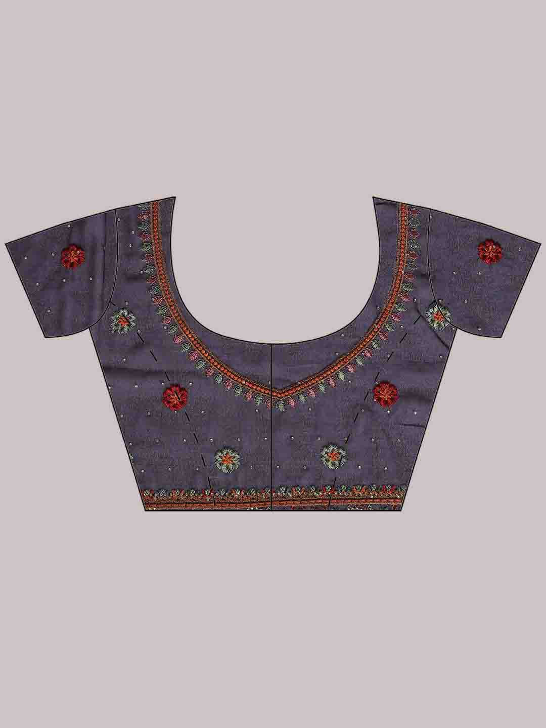 Embroidered Georgette Saree