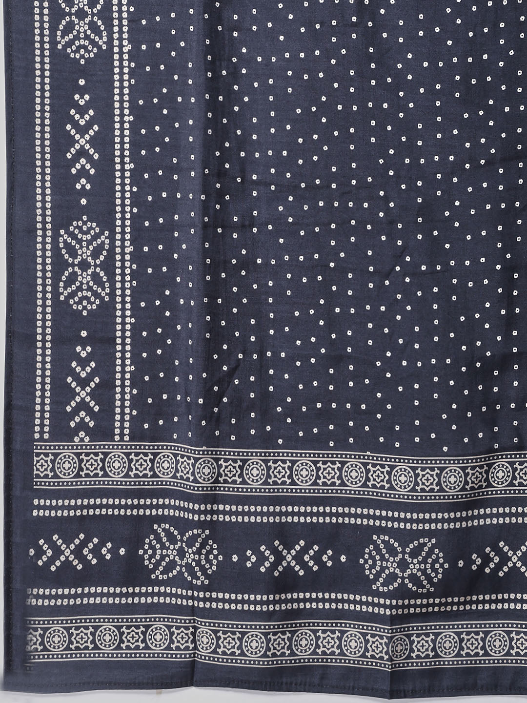 Printed Chanderi Kurta With Pants &amp; Dupatta