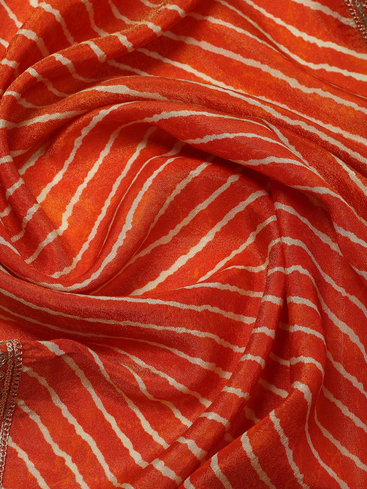 Woven Design Tissue Stitched Kurta With Pant &amp; Dupatta