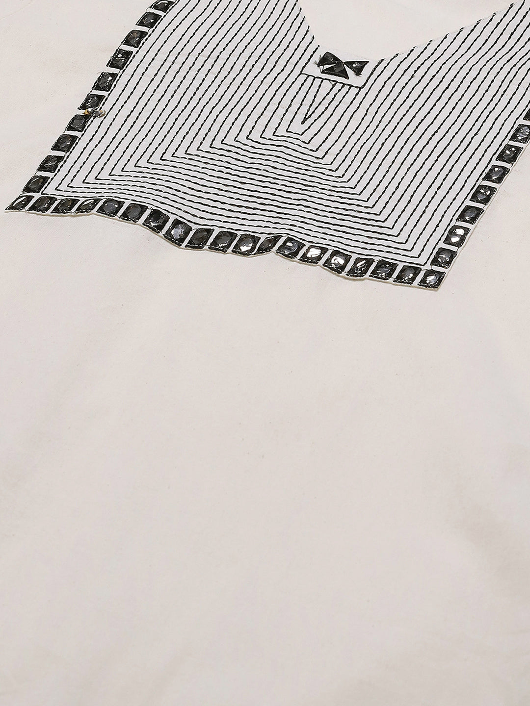 Printed Cotton Blend Kurta With Pants