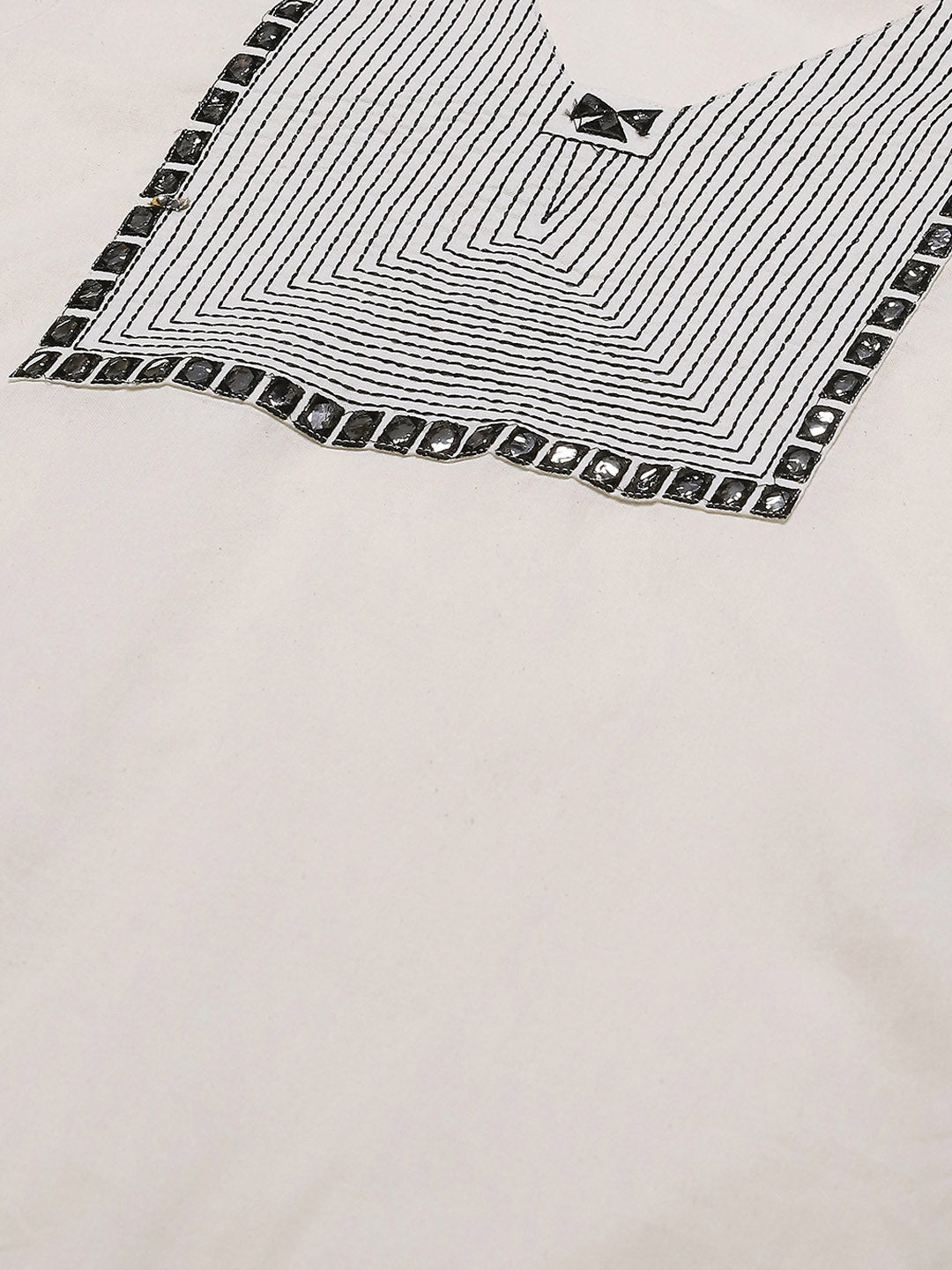 Printed Cotton Blend Kurta With Pants