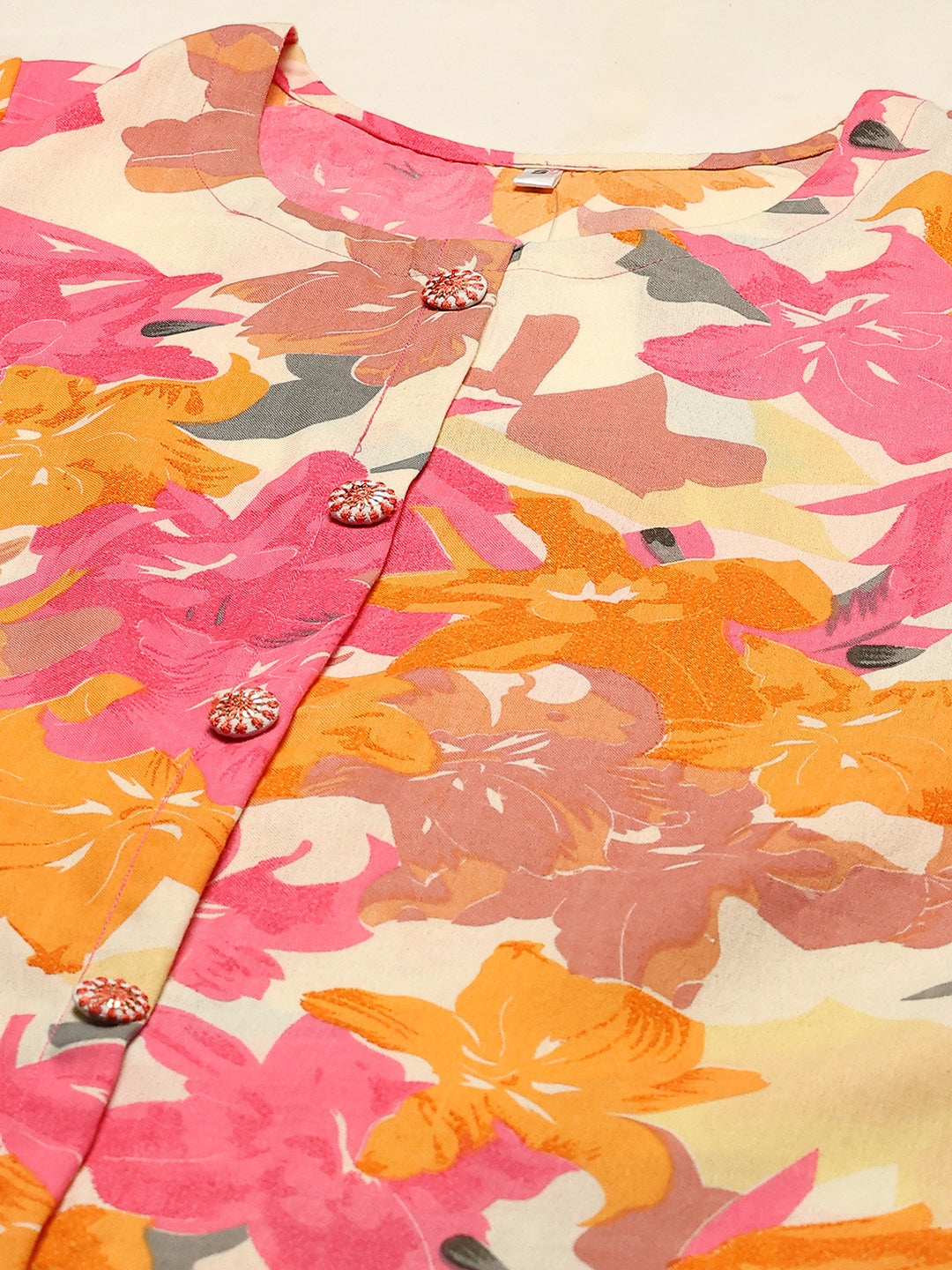 Floral Printed Cotton Kurta