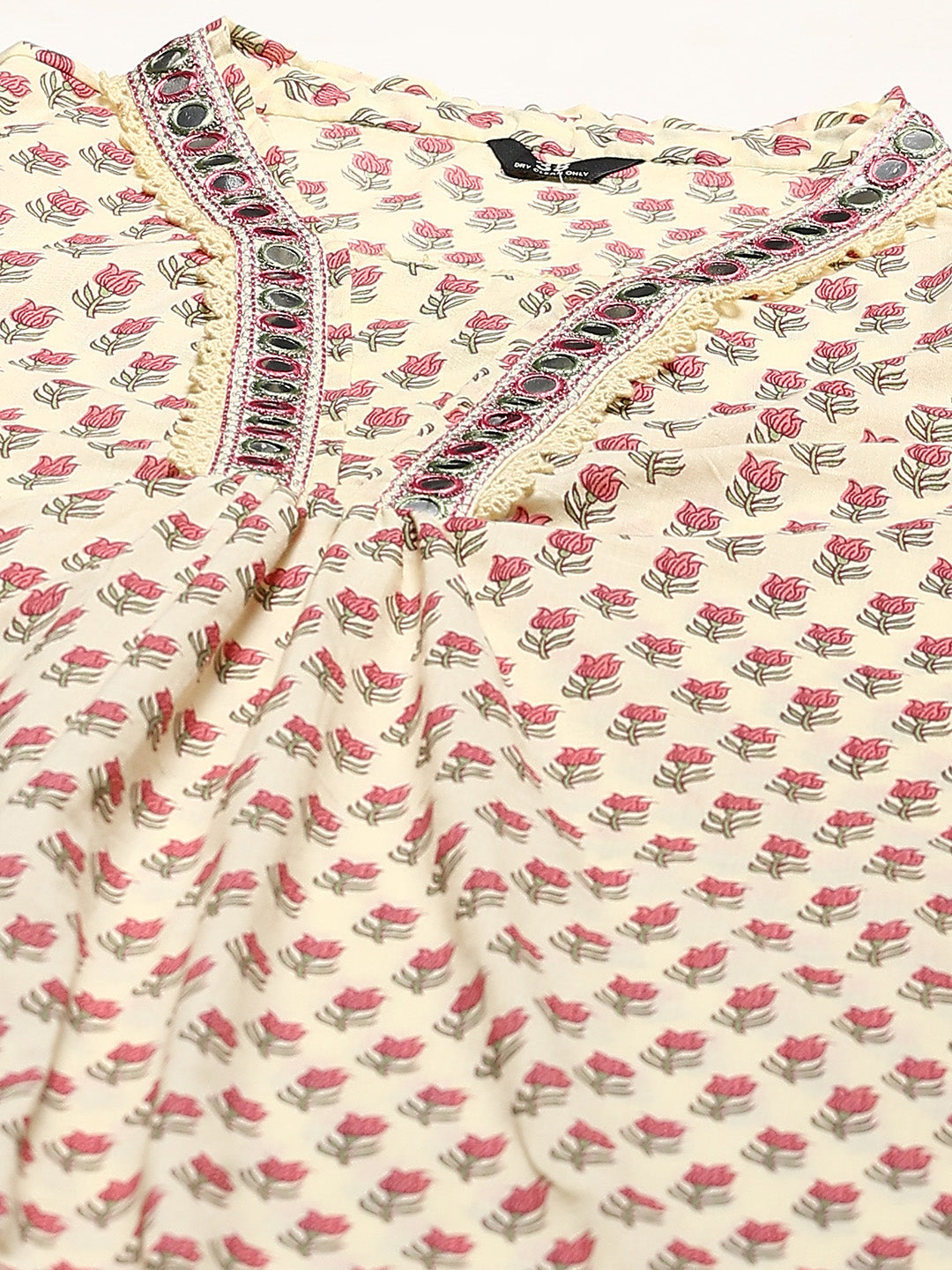 Printed Cotton Blend Kurta With Pant &amp; Dupatta