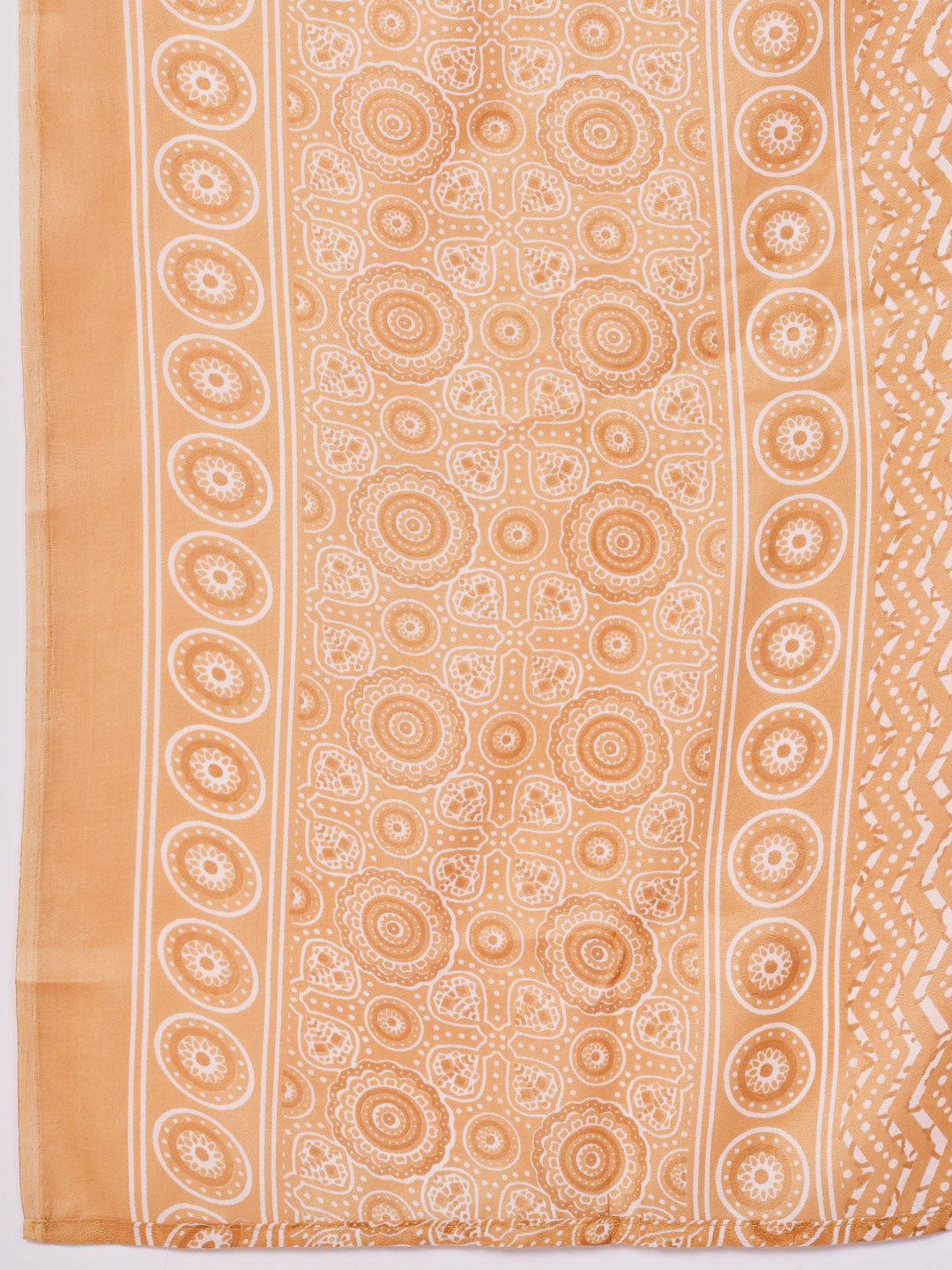 Floral Printed Cotton Kurta With Pants & Dupatta