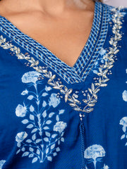 Printed Cotton Kurta With Pants