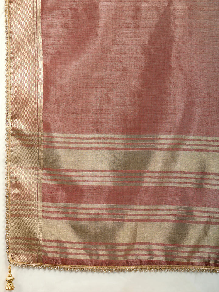 Woven Design Linen Blend Saree