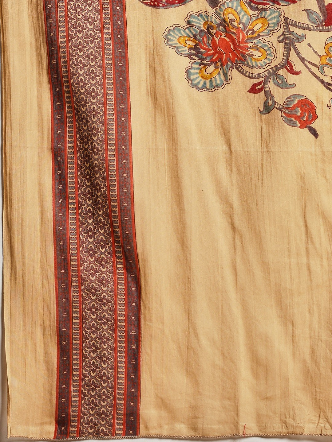 Printed Cotton Kurta With Pant &amp; Dupatta