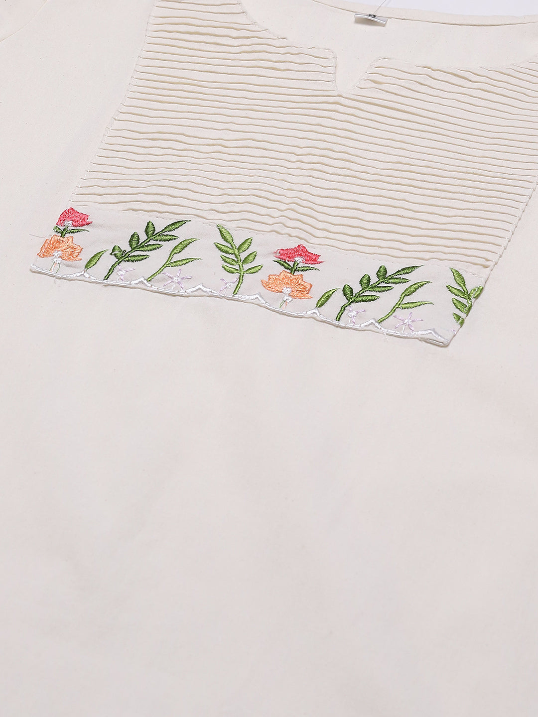 Printed Cotton Blend Kurta With Pants