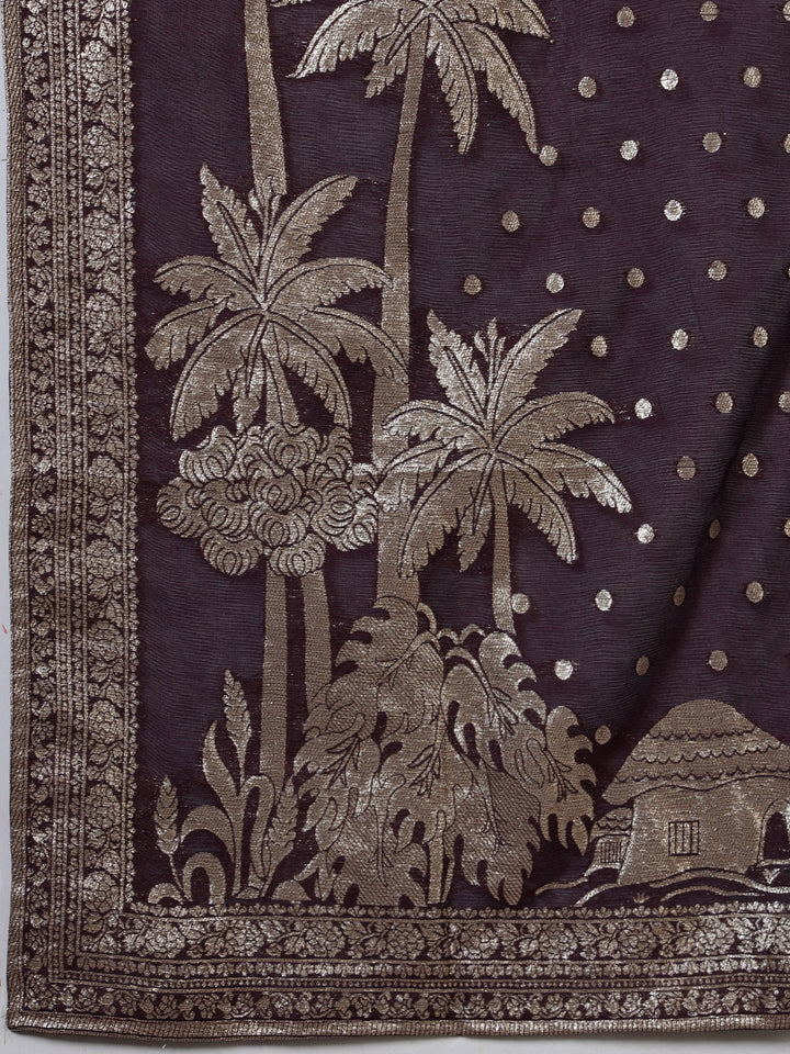 Embroidered Muslin Kurta With Pant &amp; Dupatta