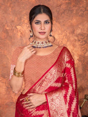 Stone Embroidery Organza Saree