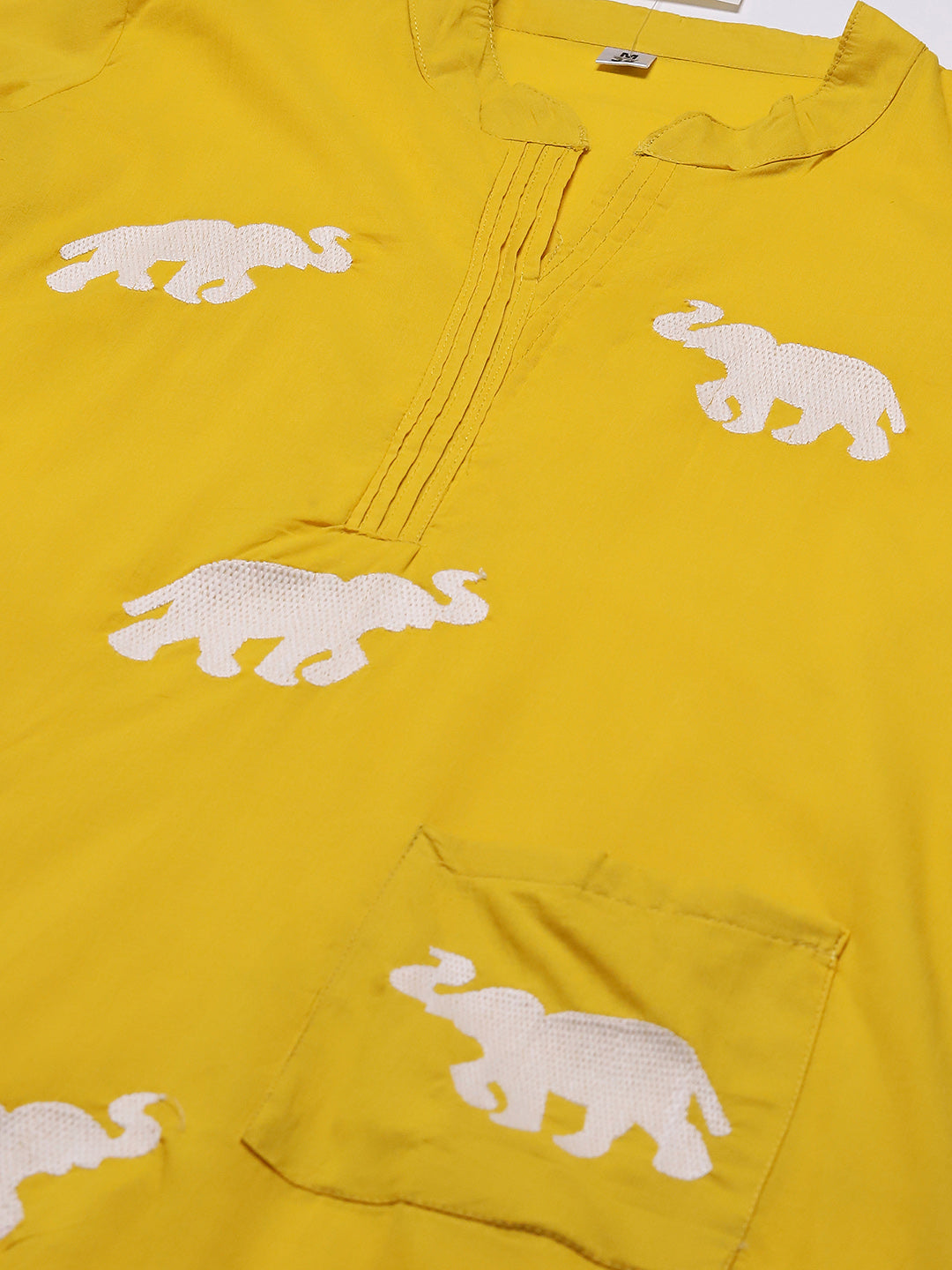 Printed Cotton Blend Kurta With Pants