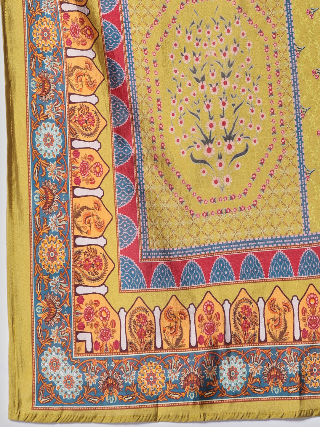 Printed Muslin Kurta With Pants & Dupatta