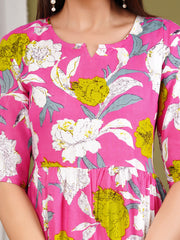 Printed Cotton Blend Kurta