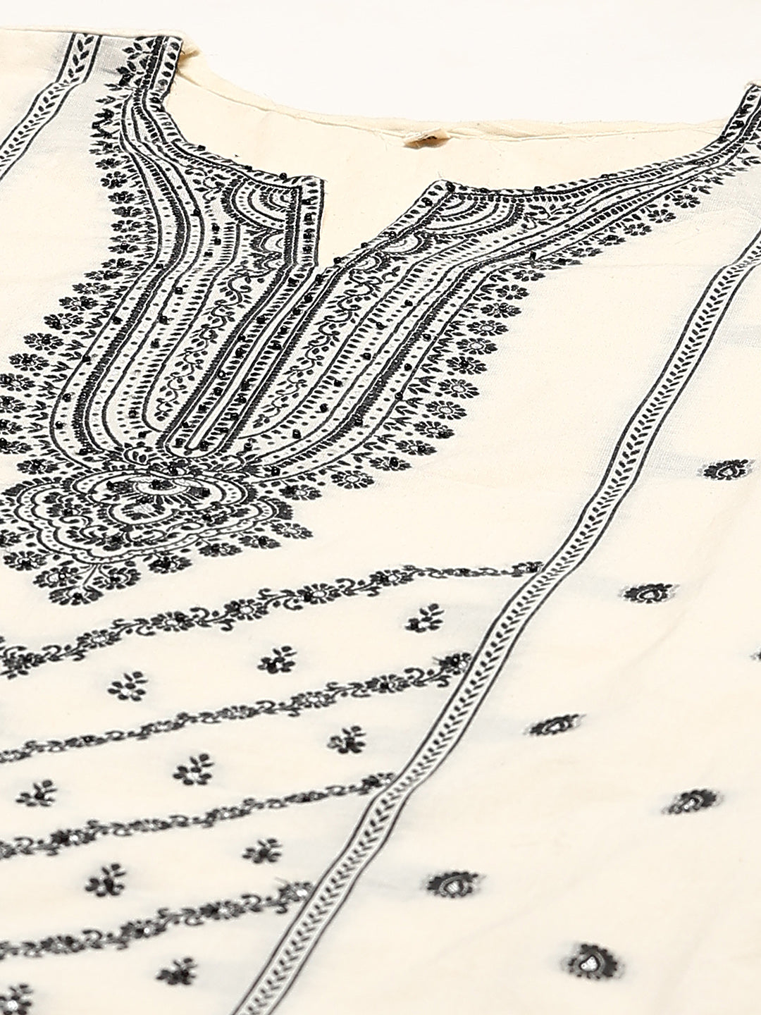 Printed Cotton Blend Kurta With Pant &amp; Dupatta