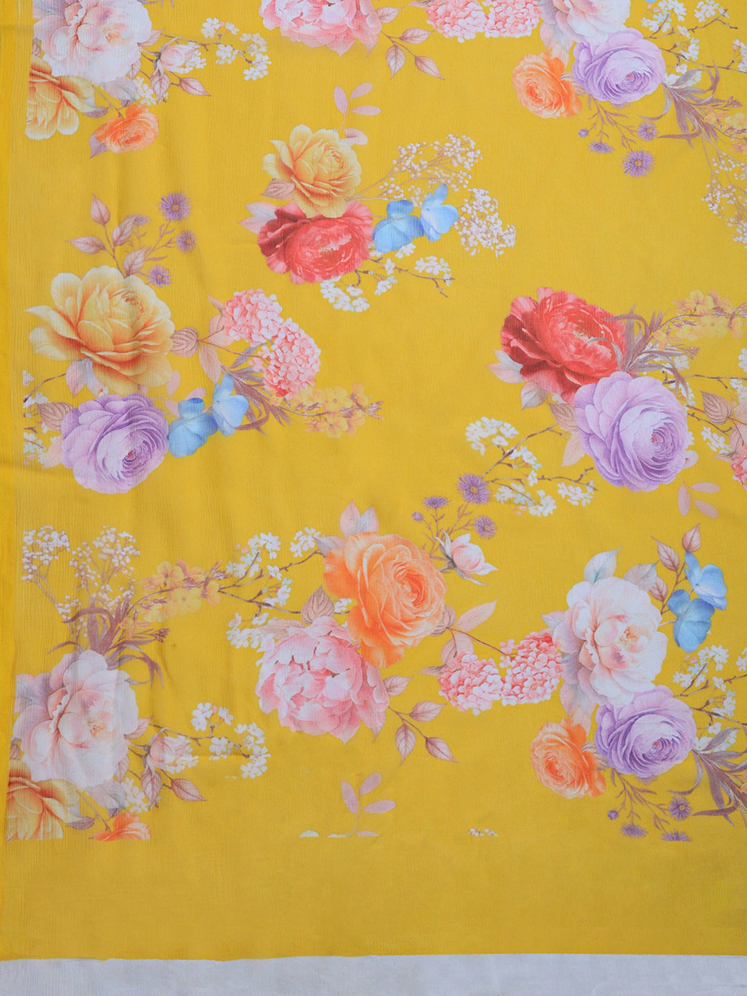 Digital Print Chiffon Saree