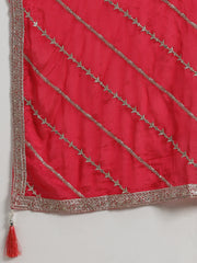 Bandhani Crepe Choli With Lehenga & Dupatta