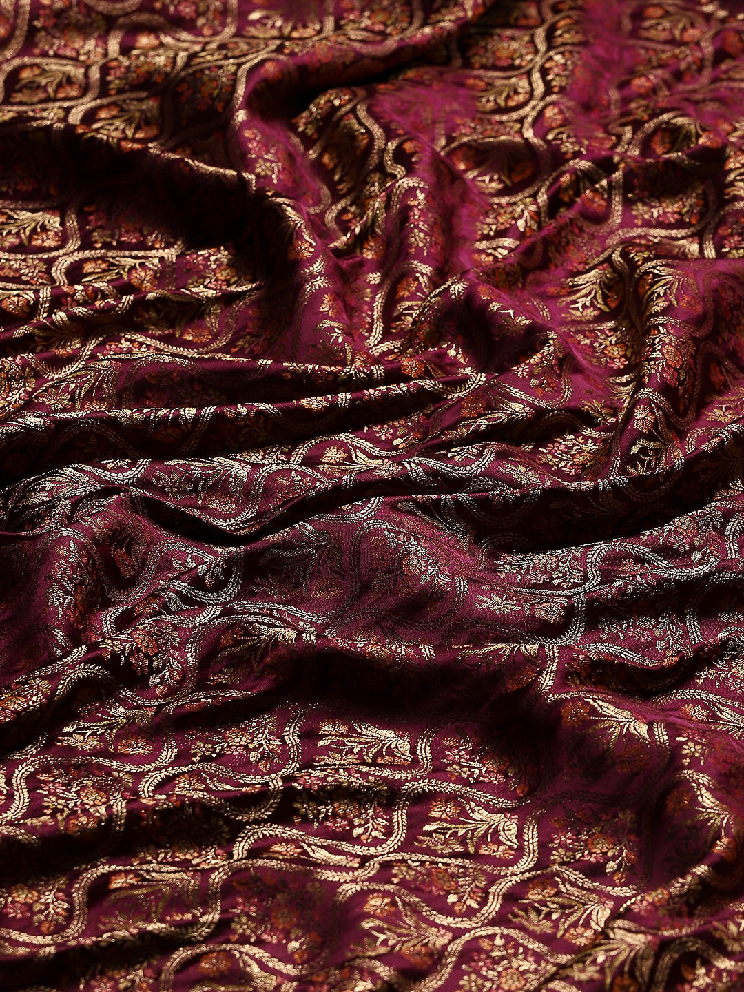 Woven Design Satin Saree