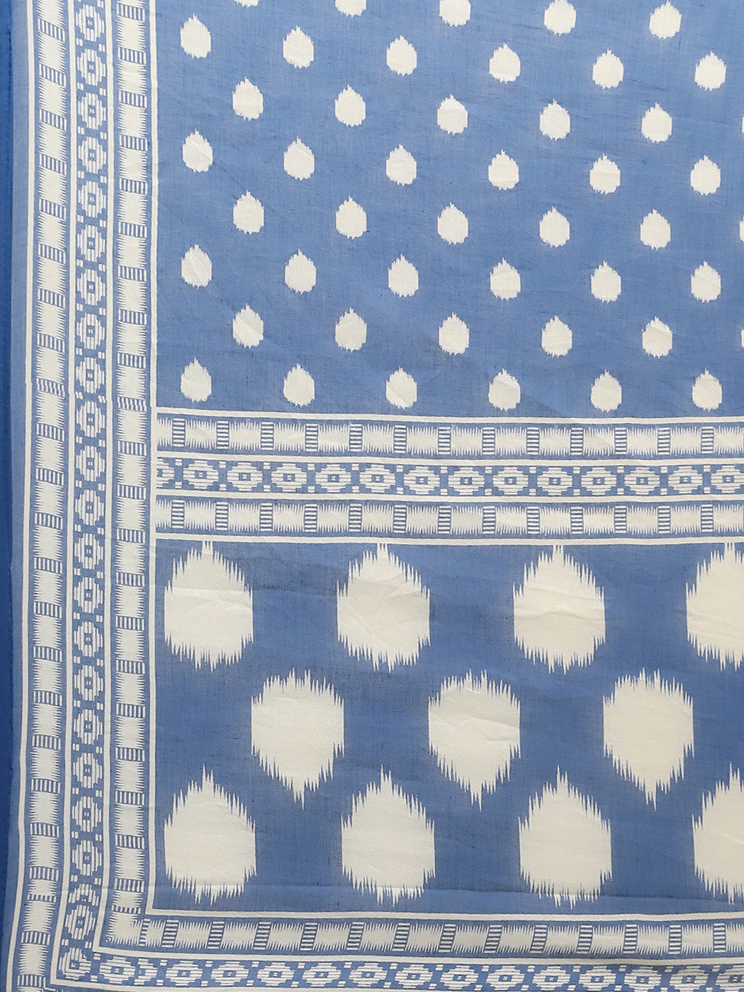 Printed Cotton Blend Kurta With Pants & Dupatta