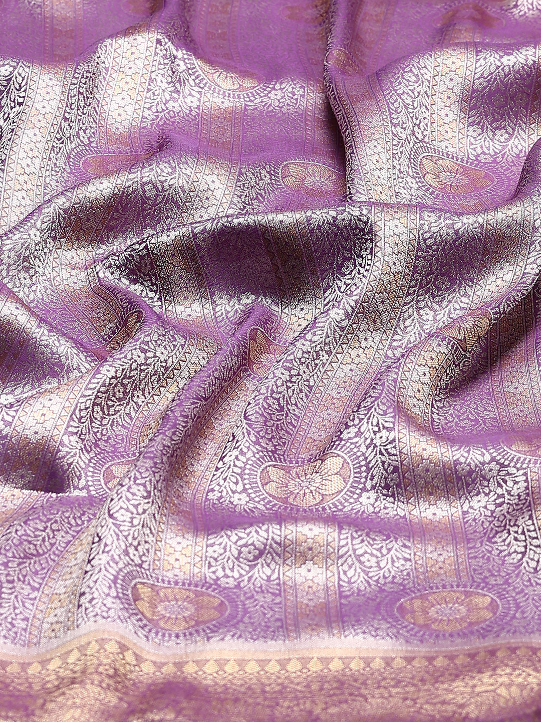Embroidered Dola Silk Saree
