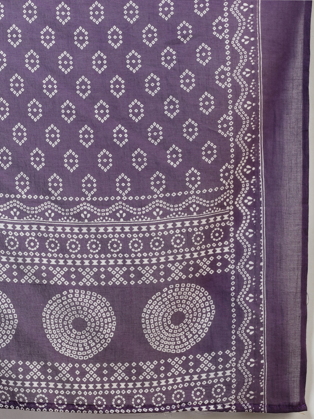 Printed Cotton Blend Kurta With Pants & Dupatta