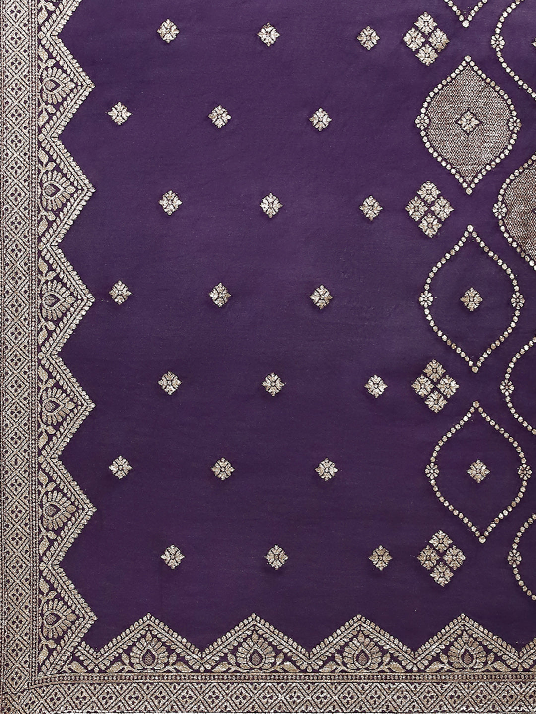 Printed Cotton Blend Kurta With Pants & Dupatta