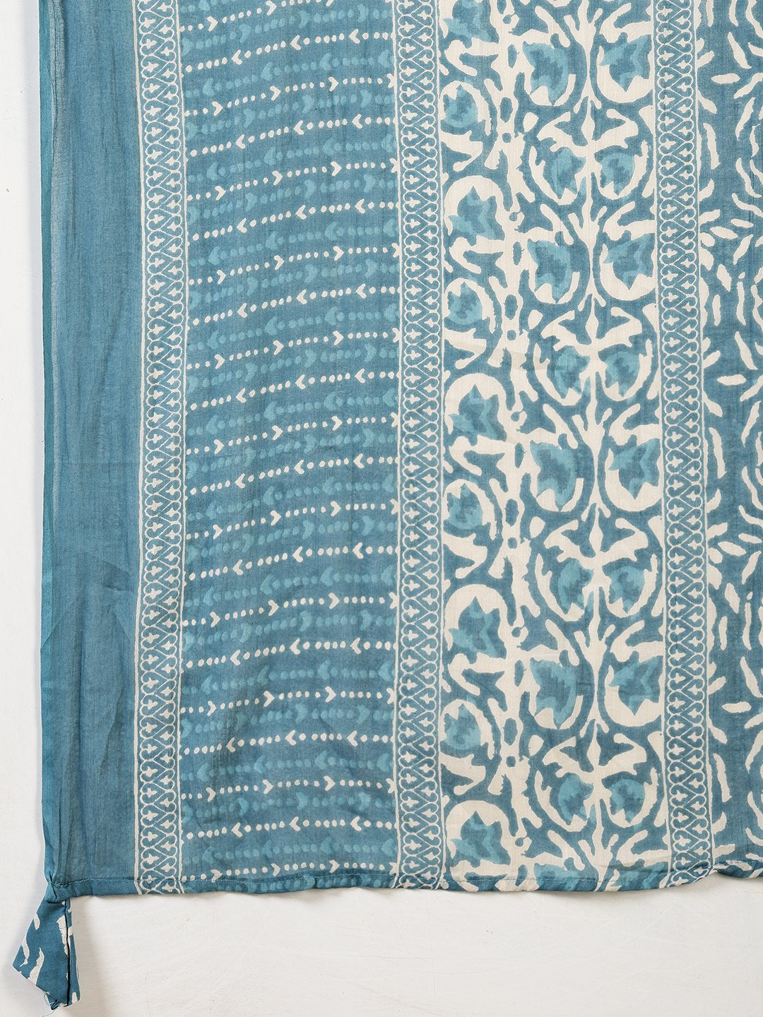 Printed Cotton Blend Kurta With Pant &amp; Dupatta