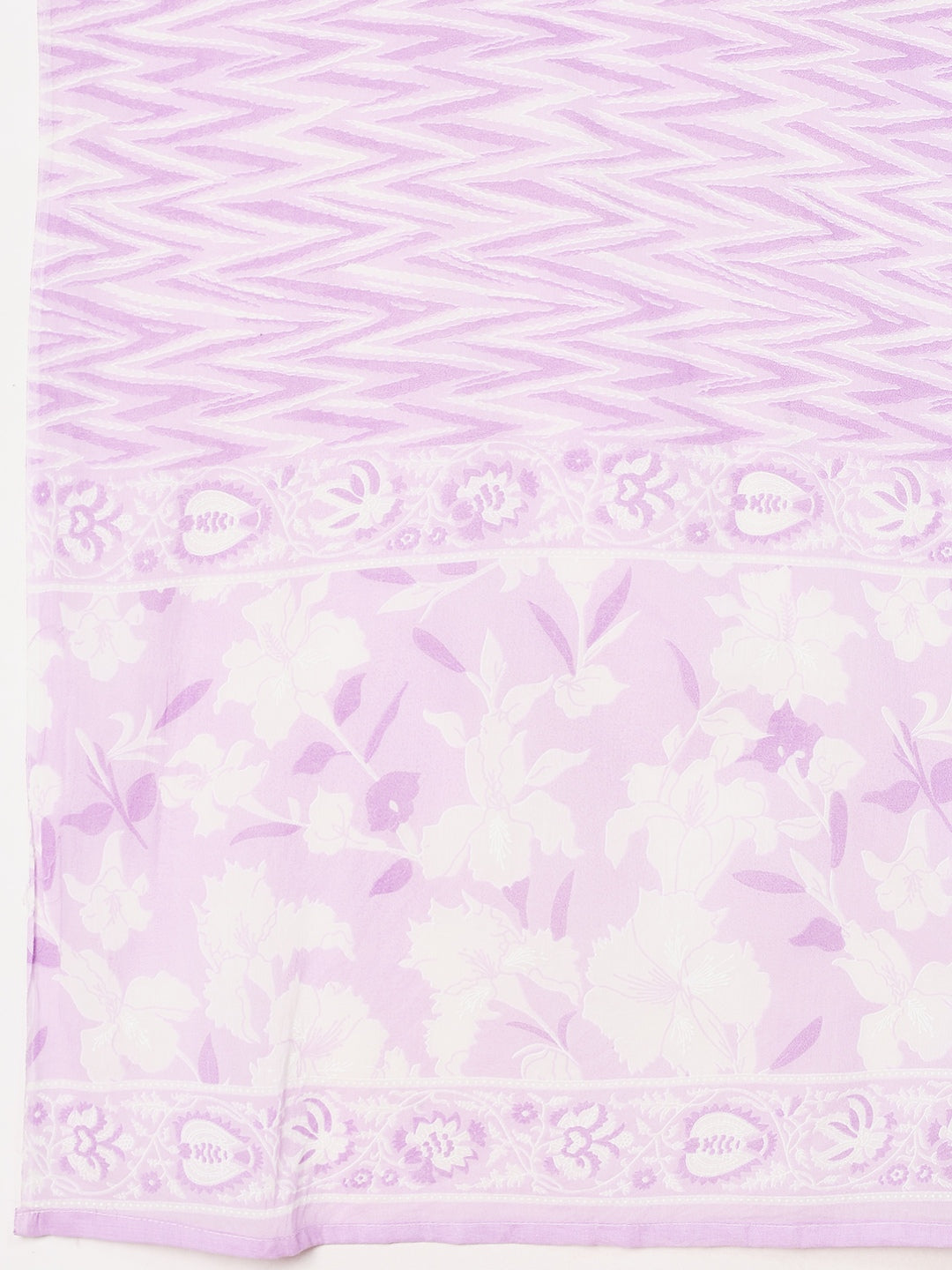 Printed Cotton Blend Kurta With Pant &amp; Dupatta
