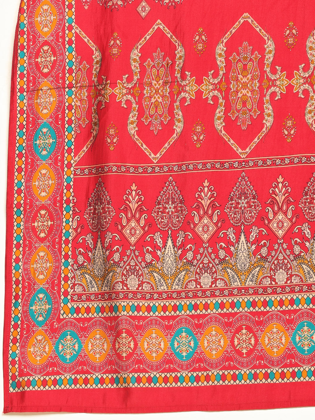 Printed Cotton Suit With Pant &amp; Dupatta