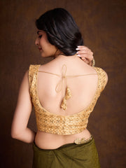 Stone Embroidery Tissue Saree