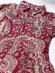 Paisley Printed Cotton Kurta Set