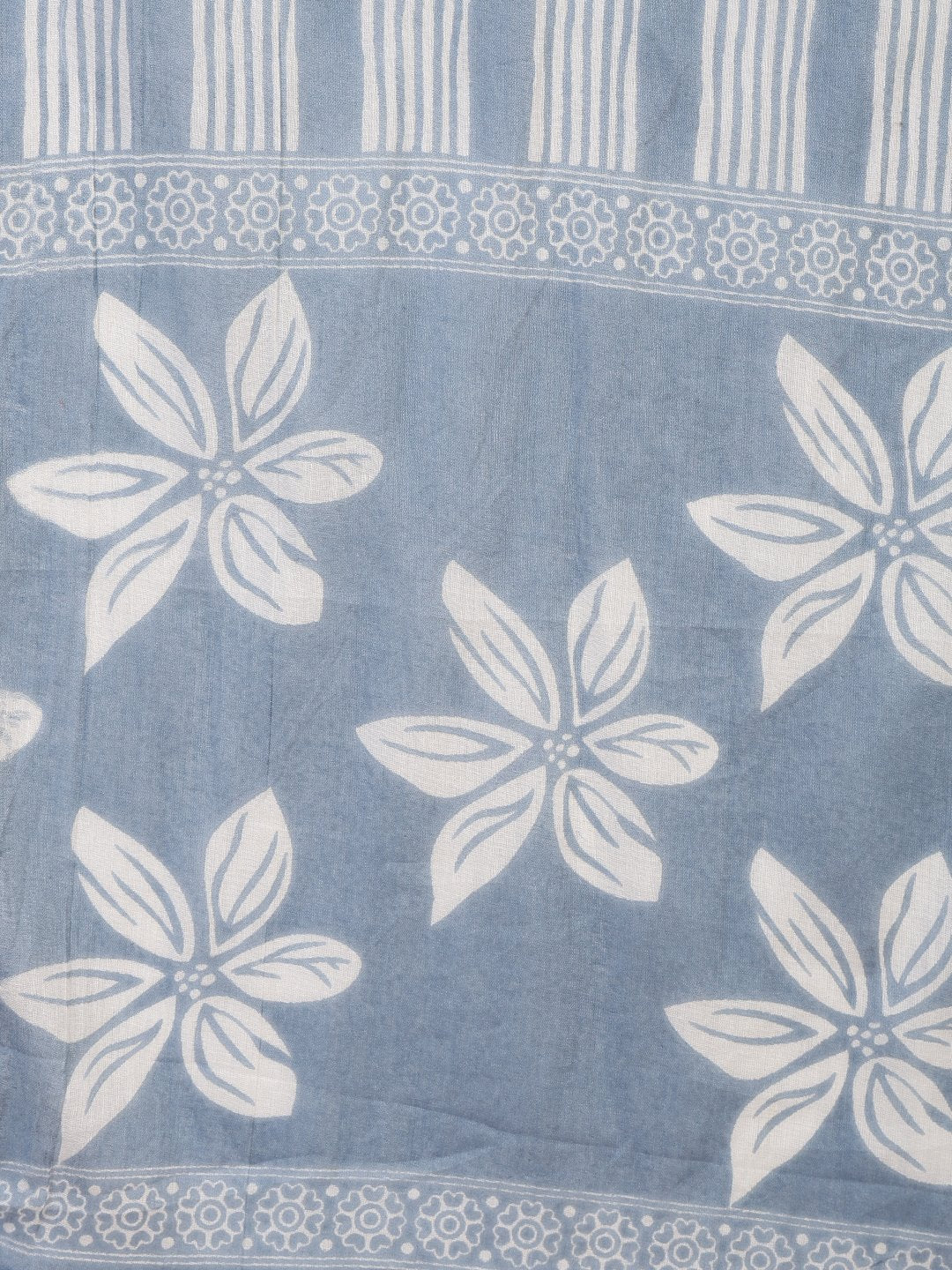 Printed Cotton Blend Kurta With Pant &amp; Dupatta