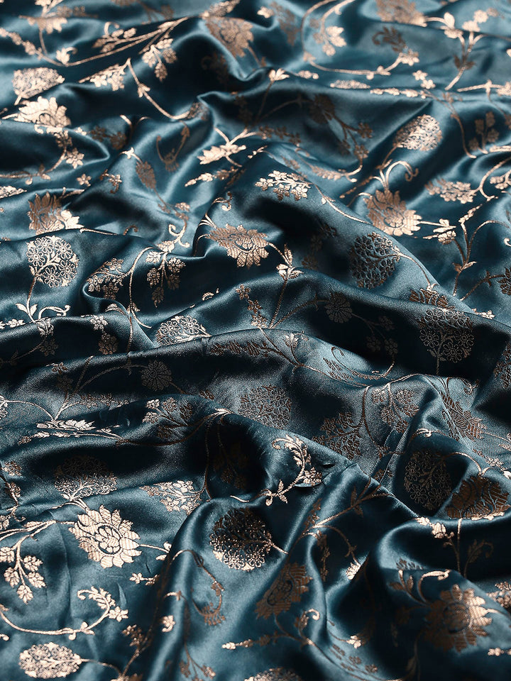 Embroidered Satin Saree