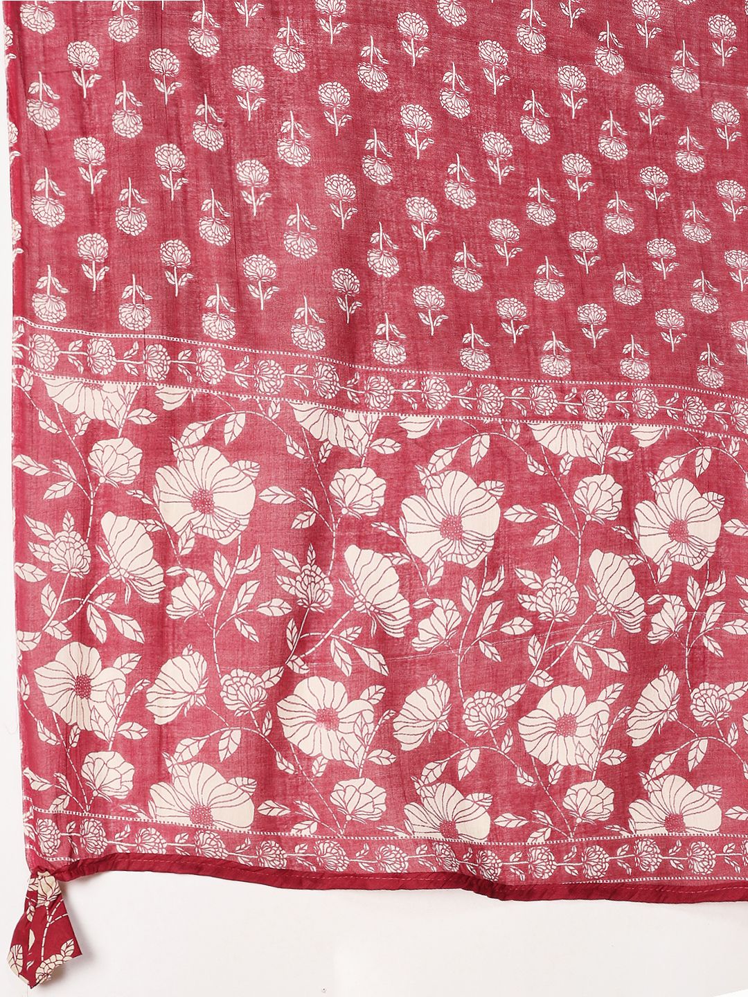 Printed Cotton Blend Kurta With Pant &amp; Dupatta
