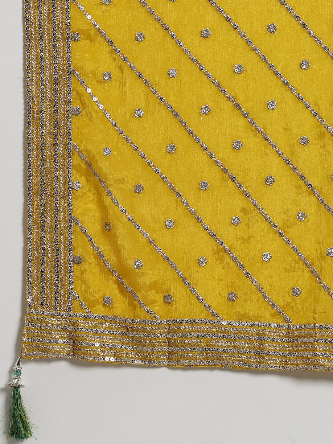 Bandhani Crepe Choli With Lehenga &amp; Dupatta