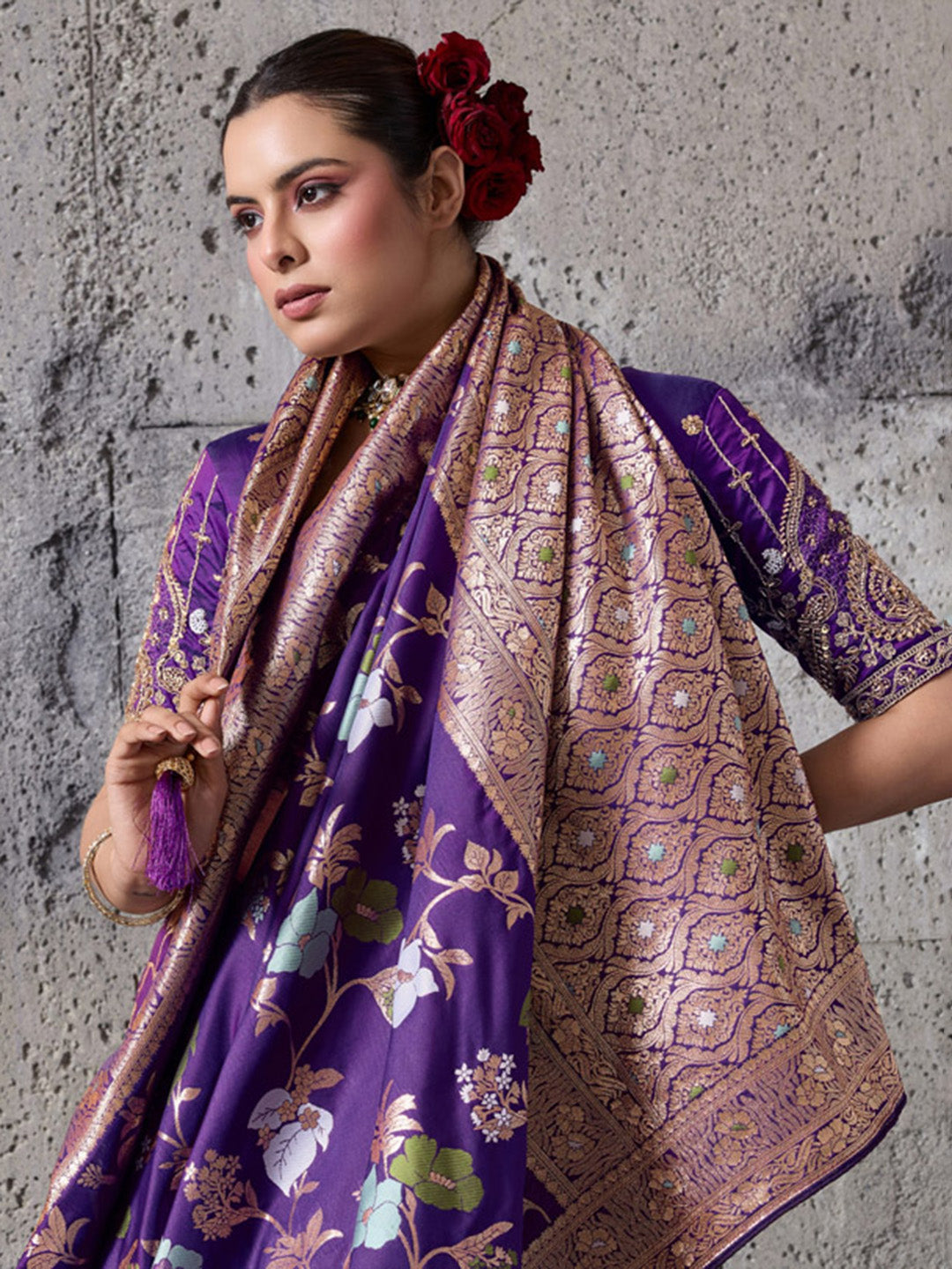 Woven Design Banarasi Silk Saree