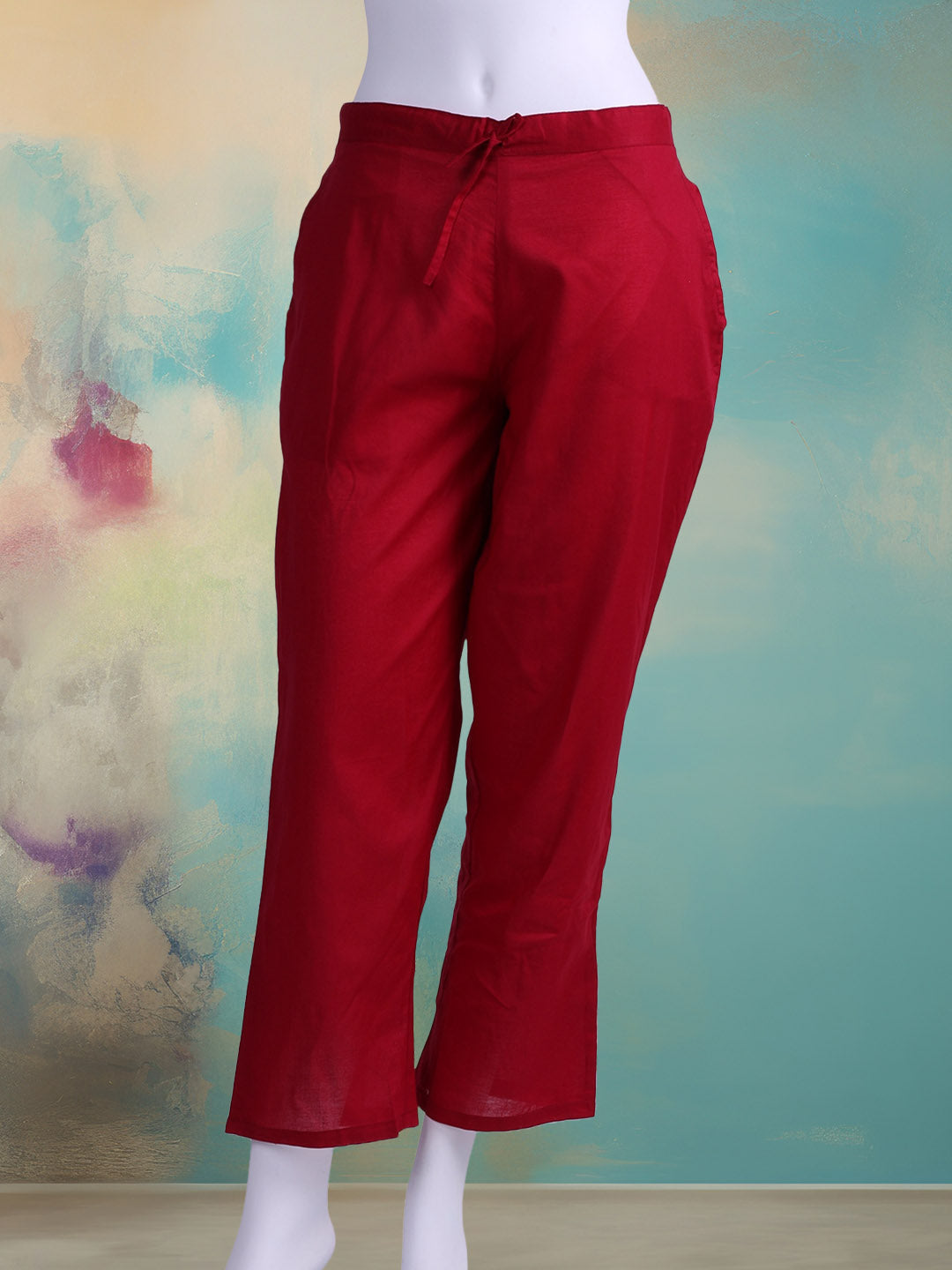 Embroidered Chanderi Kurta With Pant & Dupatta