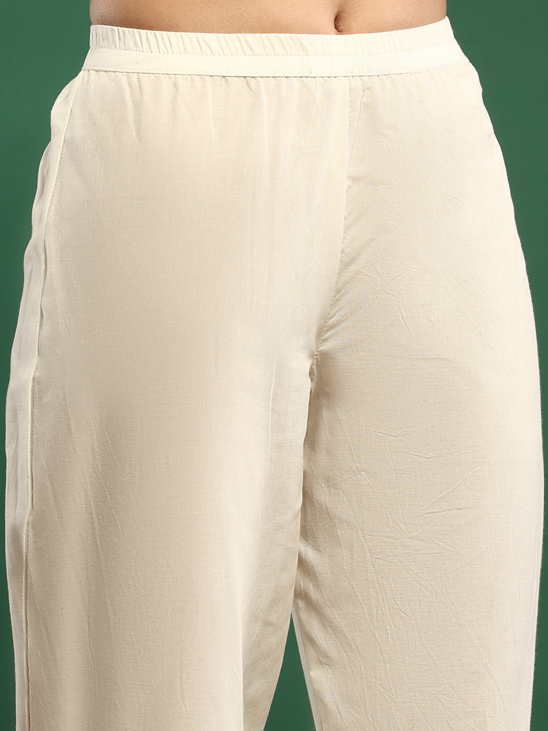 Printed Cotton Blend Kurta With Pant &amp; Dupatta