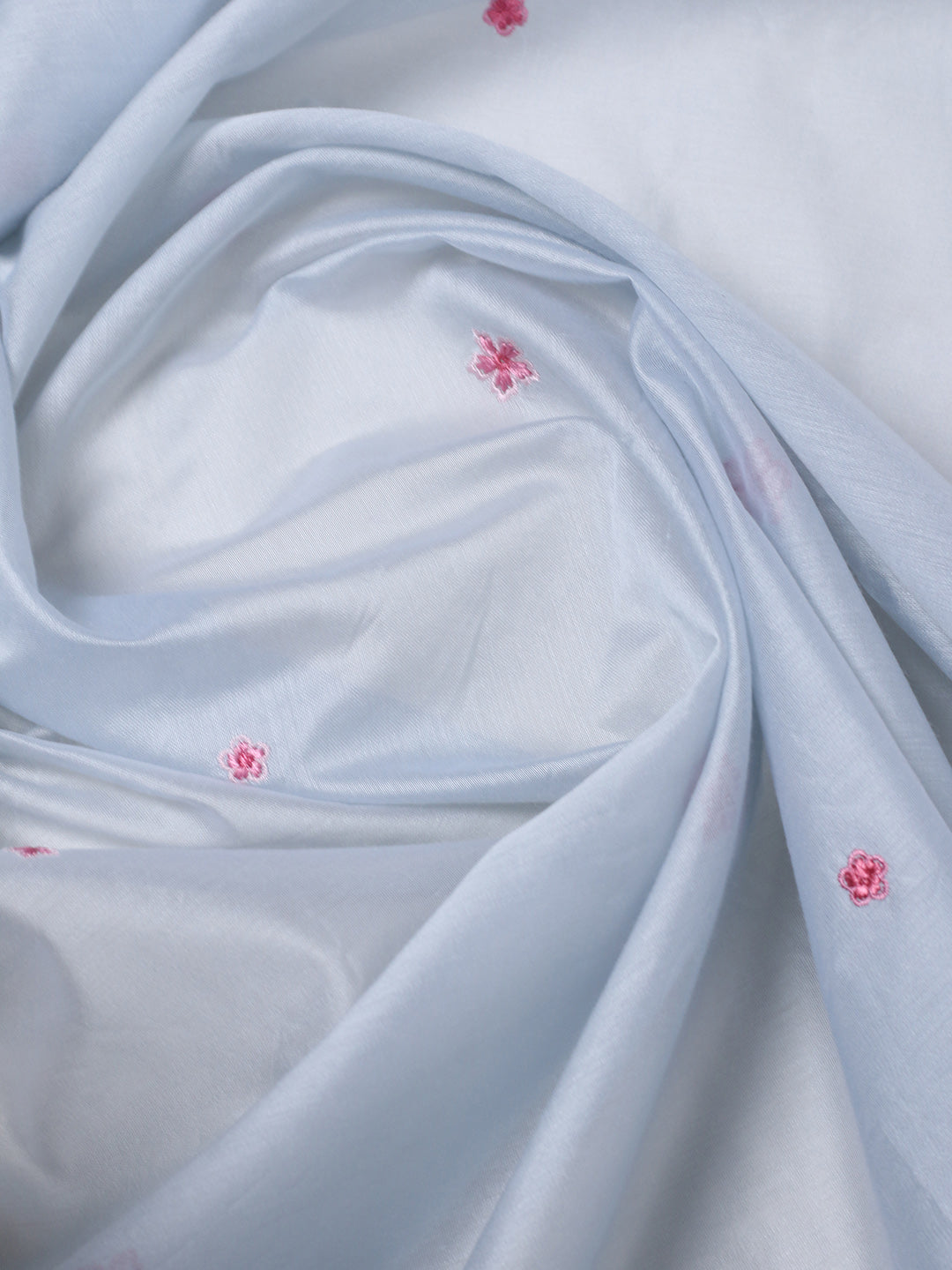 Embroidered Chanderi Kurta With Pant & Dupatta