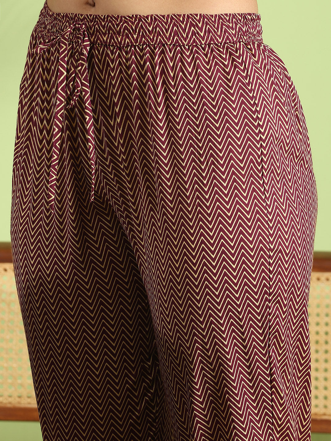 Printed Cotton Kurta With Pant &amp; Dupatta