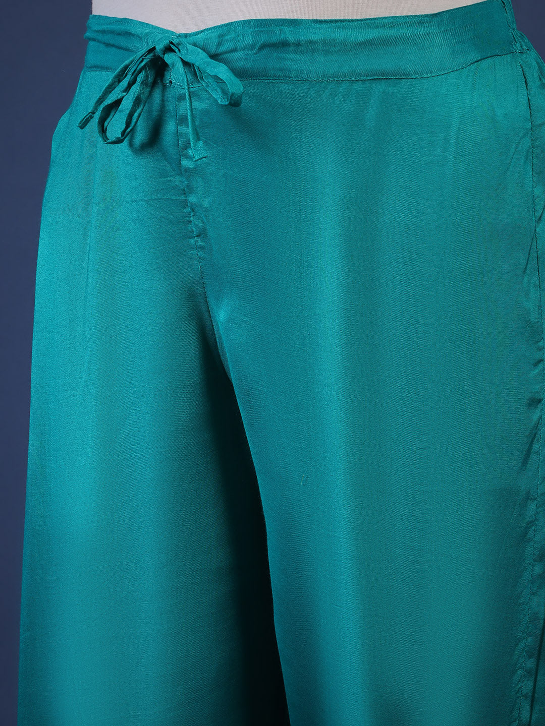 Printed Chanderi Kurta With Pant &amp; Dupatta