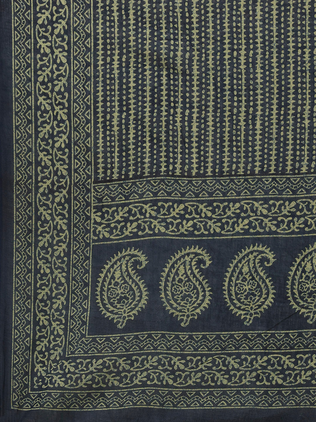 Printed Cotton Blend Kurta With Pants &amp; Dupatta