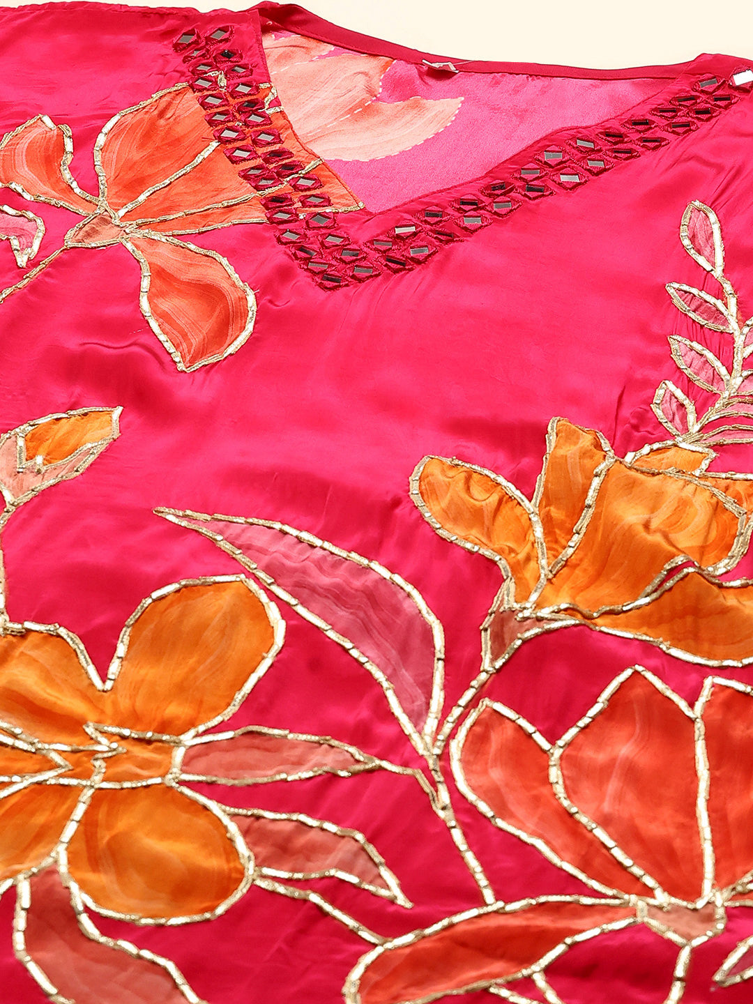 Printed Crepe Kurta With pants