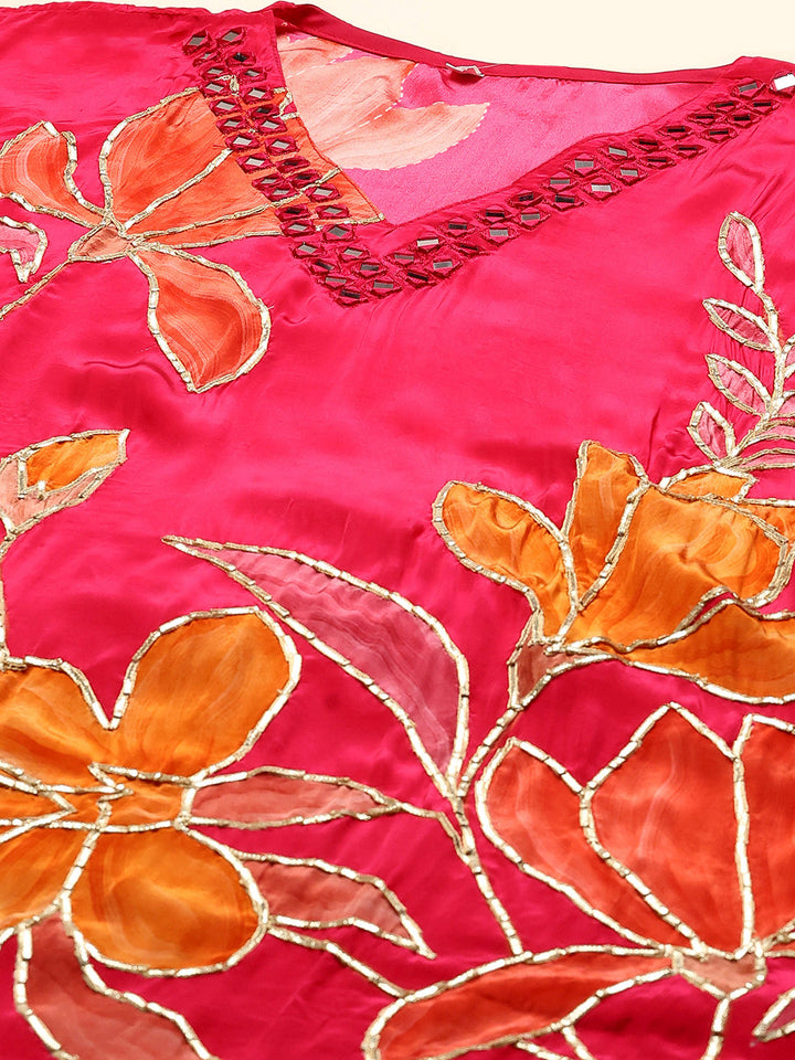 Printed Crepe Kurta With pants