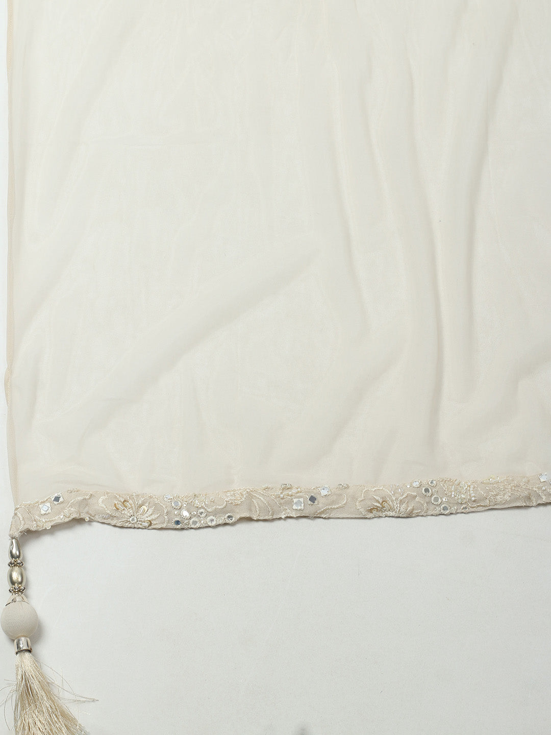 CutDana Embroidered Georgette Stitched Kurta With Sharara &amp; Dupatta