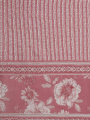 Printed Cotton Blend Kurta With Pants & Dupatta