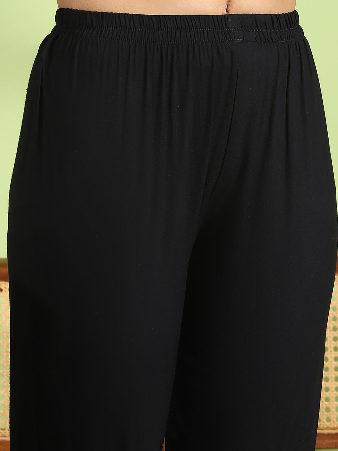 Embroidered Cotton Kurta With Pant &amp; Dupatta