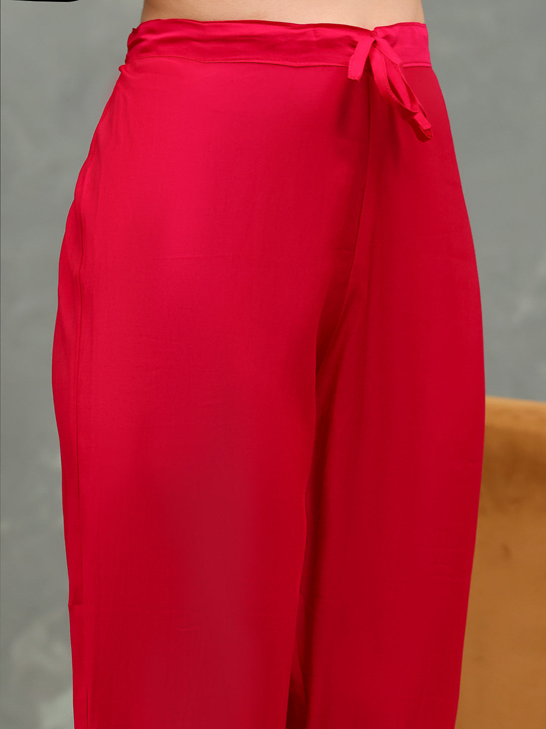 Embroirdred Muslin Kurta With Pants