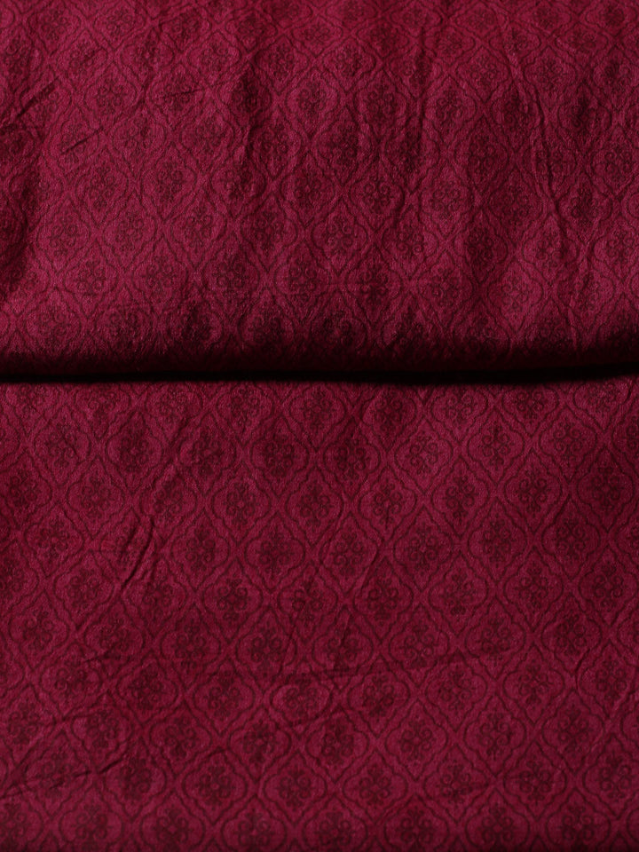 Printed Tussar Unstitched Kurta With Pant &amp; Dupatta